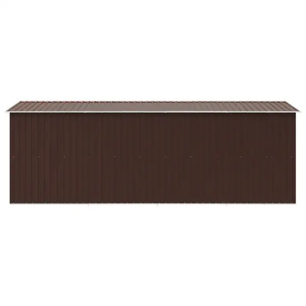 Tsingitud terasest aiakuur topelt lükanduksega, pruun, 257 x 489 x 181 cm – 6
