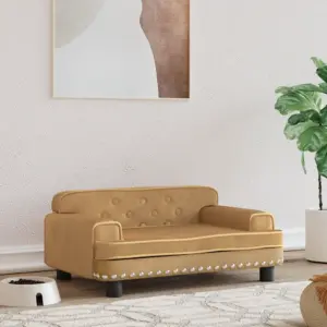 Sametist koeradiivan väikestele lemmikloomadele, pruun, 70 x 45 x 30 cm