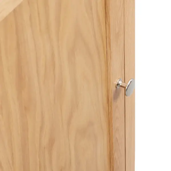 Nurgakapp tammepuidust ja tammespooniga MDFist, pruun, 59 x 45 x 80 cm – 7