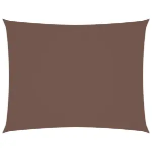 Veekindel ristkülikukujuline oxford-kangast päikesepuri, pruun, 2,5 x 3,5 m