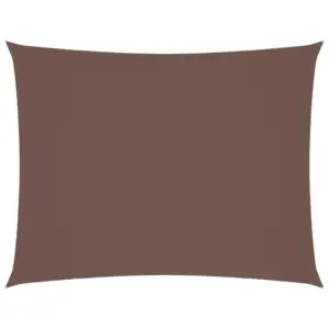 Veekindel oxford-kangast ristkülikukujuline päikesepuri, pruun, 3,5 x 5 m