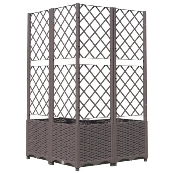 Pruun võreseinaga taimekast, PP, 80 x 80 x 136 cm - 6
