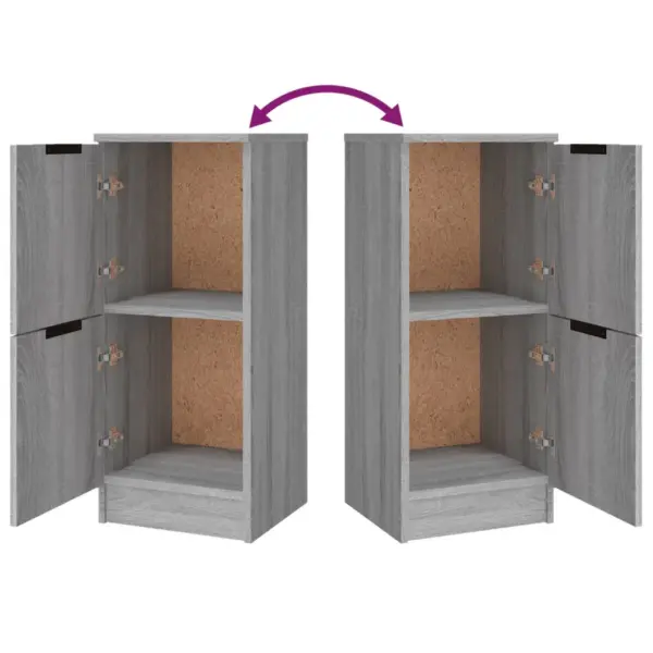 Puhvetkappide komplekt 3 tk, hall Sonoma tamm, tehispuit, 2 x 30 x 30 x 70 cm, 1 x 60 x 30 x 70 cm – 11