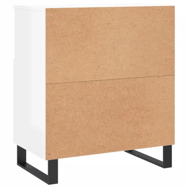 Puhvetkappide komplekt 3 tk, kõrgläikega valge tehispuit, 180 x 35 x 70 cm - 8