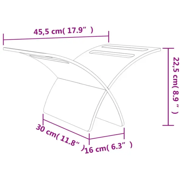 Kaarja disainiga ajakirjahoidja, naturaalne pappelvineer – 11