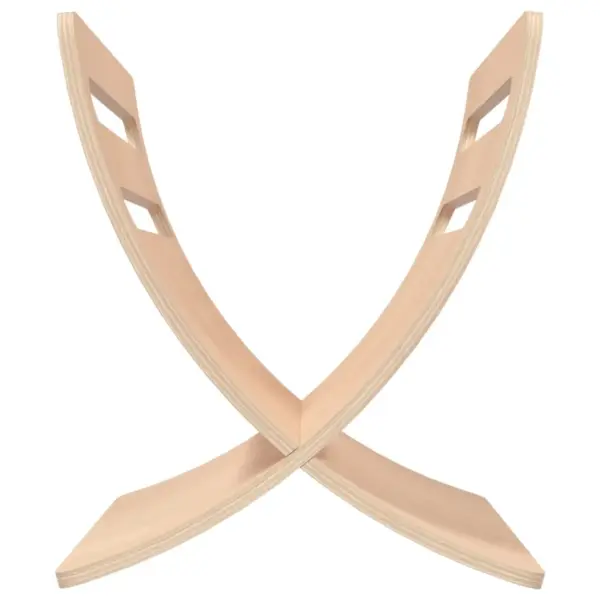 Kaarja disainiga ajakirjahoidja, naturaalne pappelvineer – 6