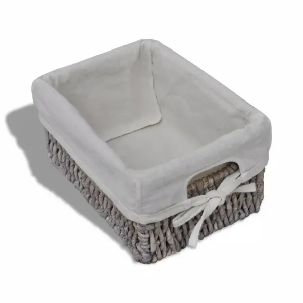 Puidust hoiuriiul 5 punutud korviga, pruun, 25 x 28 x 90 cm – 3