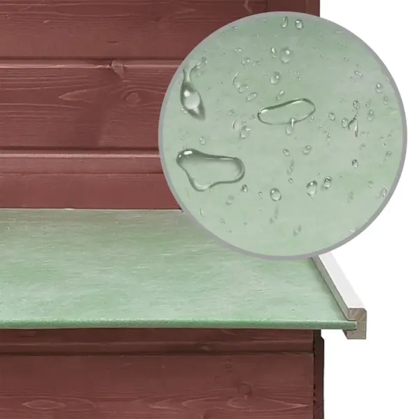 Männi- ja kuusepuidust kanakuut kaldtee ja munakastiga, kohvipruun/roheline, 170 x 81 x 110 cm – 6