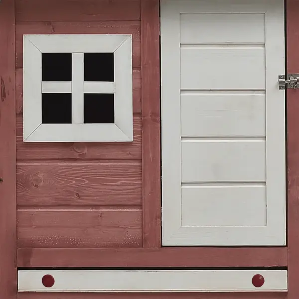 Männi- ja kuusepuidust kanakuut kaldtee ja munakastiga, kohvipruun/roheline, 170 x 81 x 110 cm – 8