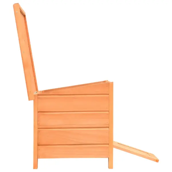 Puidust kassimaja kaldkatusega, männi- ja kuusepuit, 50 x 46 x 43,5 cm – 7