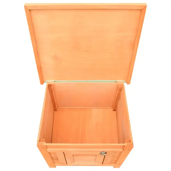 Puidust kassimaja kaldkatusega, männi- ja kuusepuit, 50 x 46 x 43,5 cm – 9