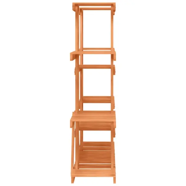 Mitmetasandiline lillealus nulupuidust, pruun, 110 x 25 x 110,5 cm – 5