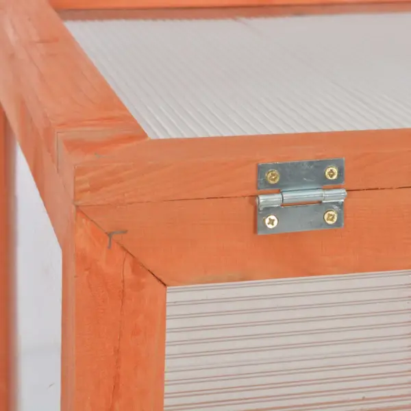 Puidust pruun minikasvuhoone 2 ukse ja 2 riiuliga, 75 x 47 x 109 cm – 10