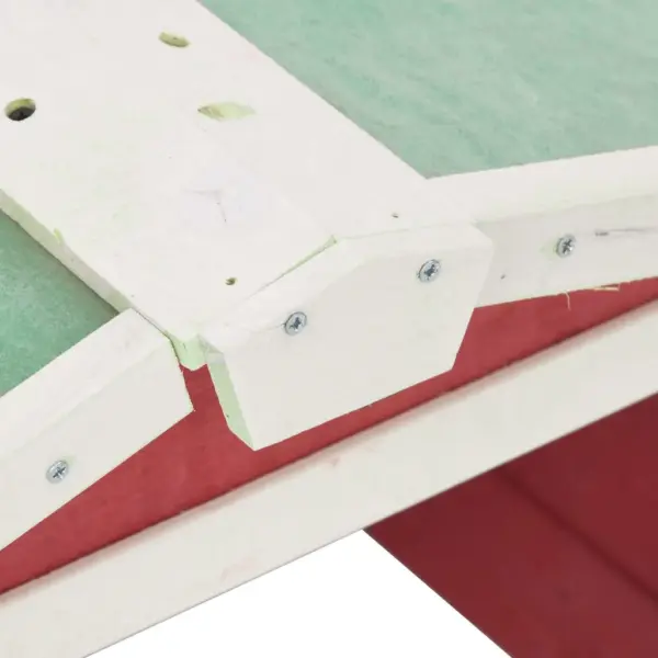 Robotniiduki garaaž, kuusepuit, punane-valge, 72 x 87 x 50 cm – 7