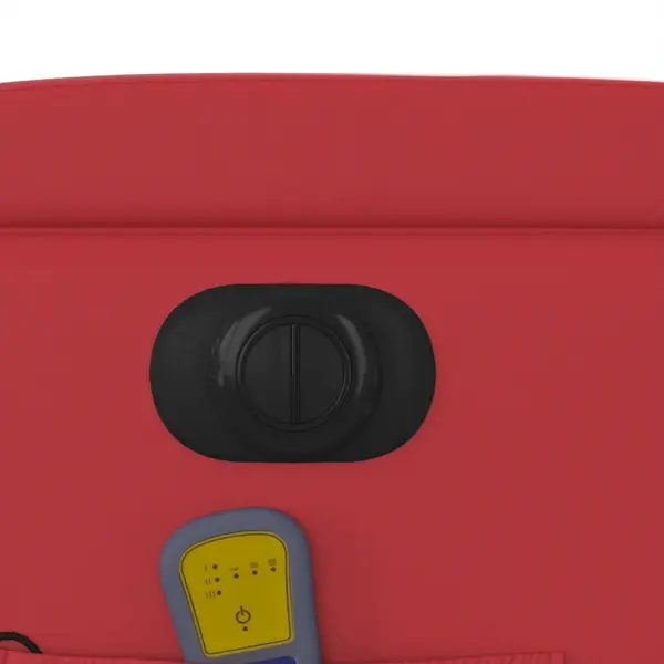 Elektriline lamamisfunktsiooniga massaažitugitool, punane kunstnahk, 6-punktiline vibratsioonmassaaž – 12