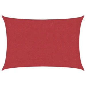 Ristkülikukujuline HDPE päikesepuri 160 g/m², punane, 3 x 4,5 m