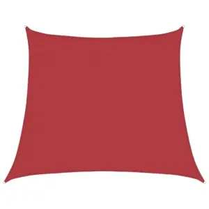 Punane HDPE päikesepuri, trapets, 4/5 x 4 m, 160 g/m²