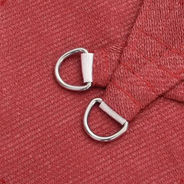 Punane HDPE päikesepuri, trapets, 4/5 x 4 m, 160 g/m² – 5