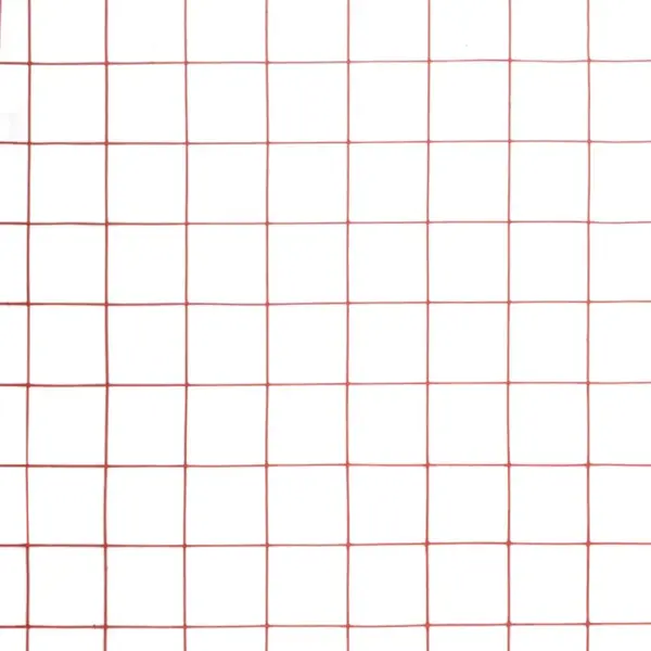 PVC-kattega terasest kanavõrk, punane, 25 x 1,5 m, 12 x 12 mm – 4