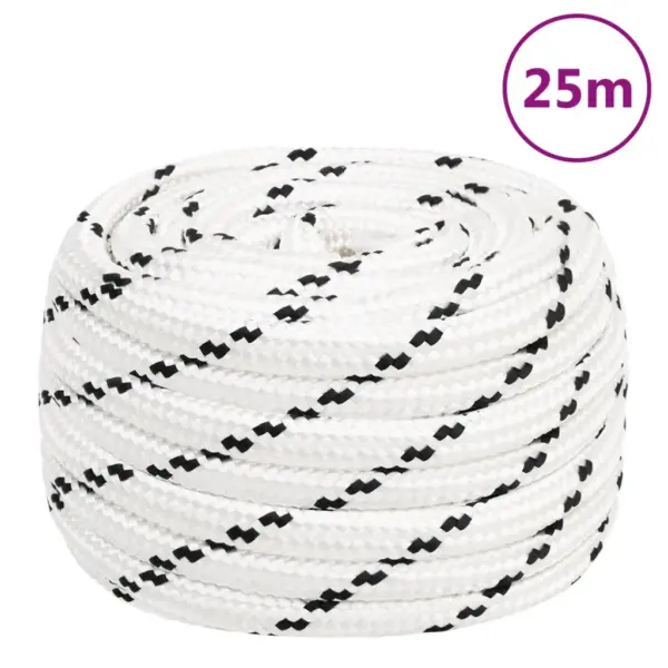 Punutud polüester paadiköis, valge, 18 mm x 25 m - 6