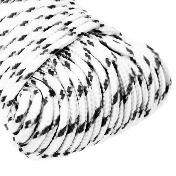 Punutud polüester paadiköis, valge, 5 mm x 25 m – 3