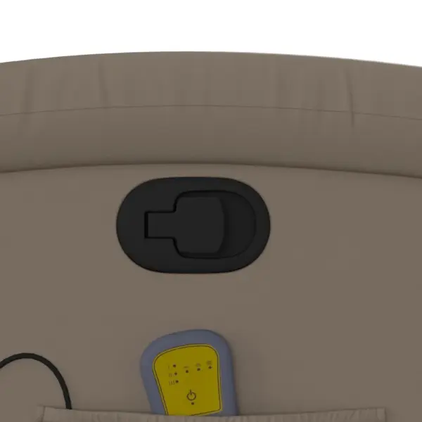 Elektriline püstitõusmist toetav massaažitool, cappuccino kunstnahk – 12