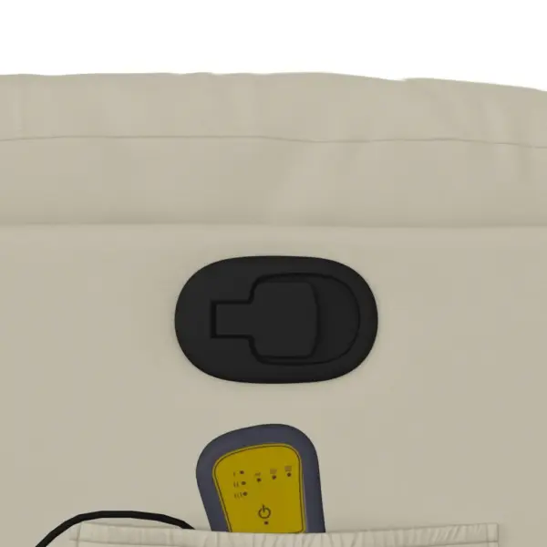 Elektriline püstitõusmist toetav massaažitool 6-punkti vibratsiooniga, kreemjas kunstnahk – 12