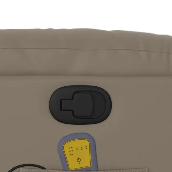 Püstitõusmist toetav massaažitugitool eakatele, 6-punkti vibratsioonmassaaž, cappuccino kunstnahk – 12