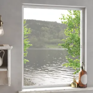 Putukavõrk aknale alumiiniumraamiga, valge, 100 x 120 cm