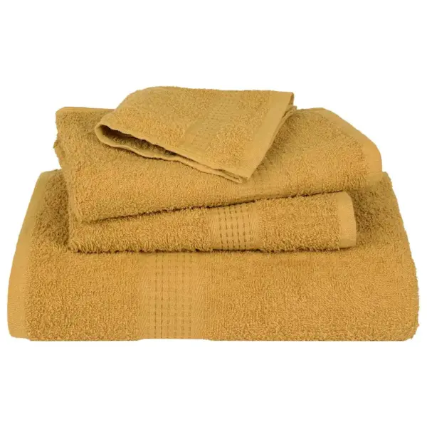 Puuvillased rätikud FROGN, 10 tk, kuldne, 100 x 200 cm, 360 g/m² – 4