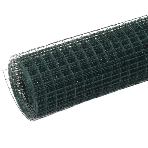 PVC-kattega kanade traataed, tsingitud teras, roheline, 10 x 1,5 m – 2