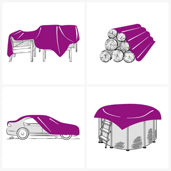 Veekindel PVC present, valge, 1 x 2,5 m, 650 g/m² – 8