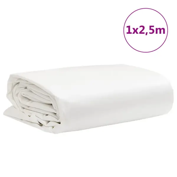 Veekindel PVC present, valge, 1 x 2,5 m, 650 g/m² – 9