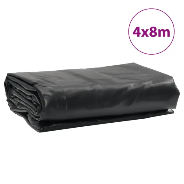 Raske PVC-present aiamööbli ja veose katmiseks, antratsiithall, metallist aasad, 4 x 8 m, 650 g/m² – 9
