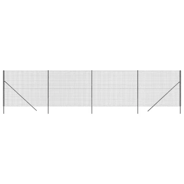 Antratsiithall PVC-kattega traataia komplekt, 1,8 x 10 m, tsingitud teras – 2