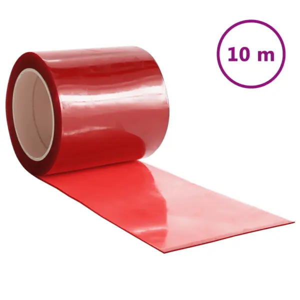 PVC uksekardina ribarull, punane, 200 mm x 1,6 mm, 10 m – 2