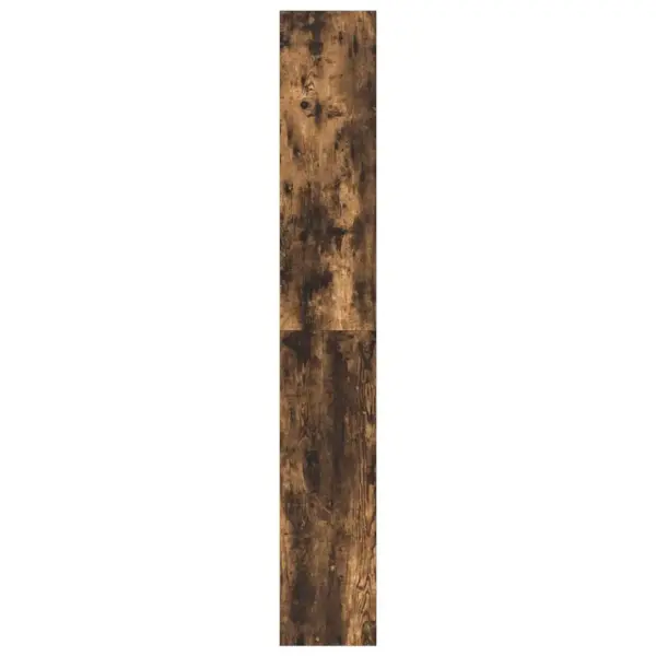 Avatud raamaturiiul 6 riiuliga, suitsetatud tamme toon, tehispuit, 80 x 30 x 198 cm - 6