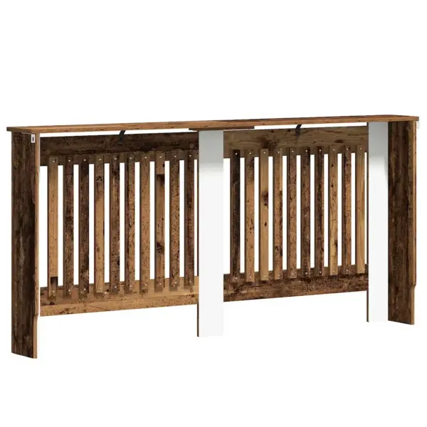 Tehispuidust radiaatorikate ülemise riiuliga, vana puit, 172 x 19 x 81,5 cm – 6