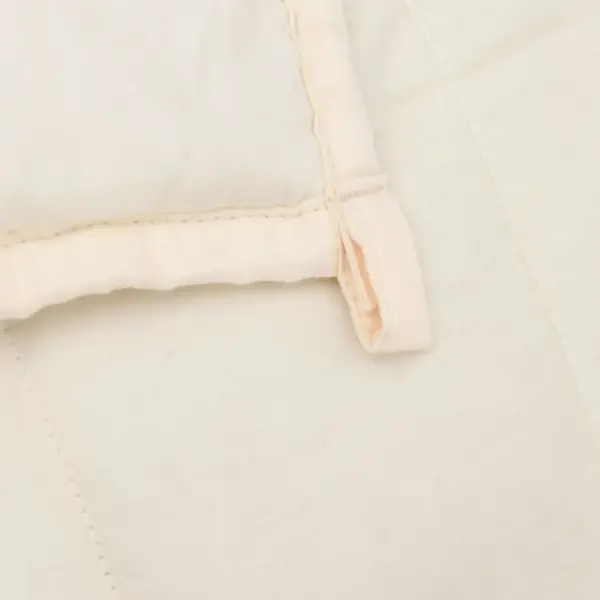 Raskustekk puuvillakangast, hele kreemjas, 135 x 200 cm, 6 kg – 5