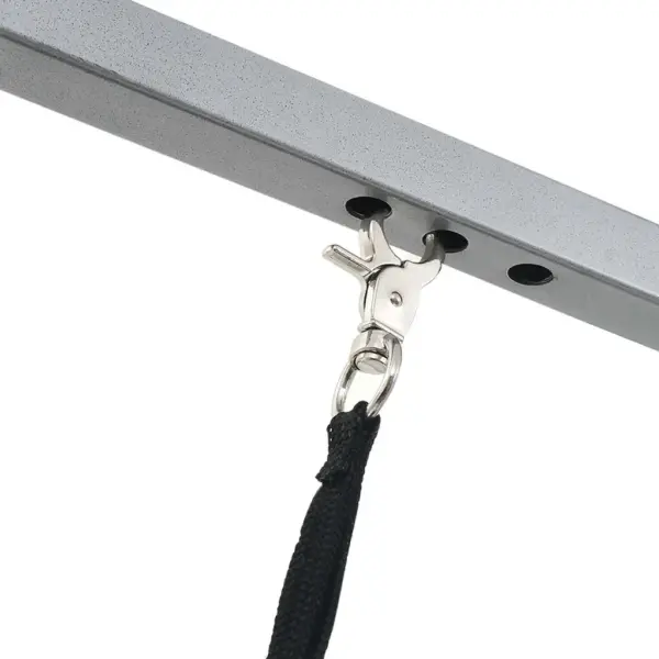 Kokkupandav ratastega trimmimislaud koertele, must, 91,5 x 61,5 x 156 cm – 10