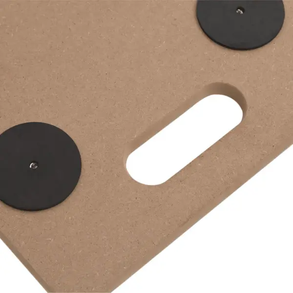 Ratastega transpordialused libisemisvastaste patjadega, 6 tk, tehispuit, 57,5 x 29 cm – 7