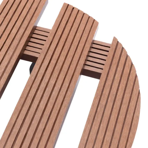 360° ratastega ratastel taimealused piduritega, 2 tk, pruun WPC, Ø30 x 7,5 cm – 4