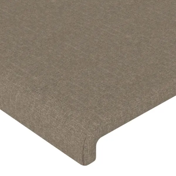 Reguleeritav taupe kangast polsterdatud voodipeats, 200 x 5 x 118/128 cm – 4