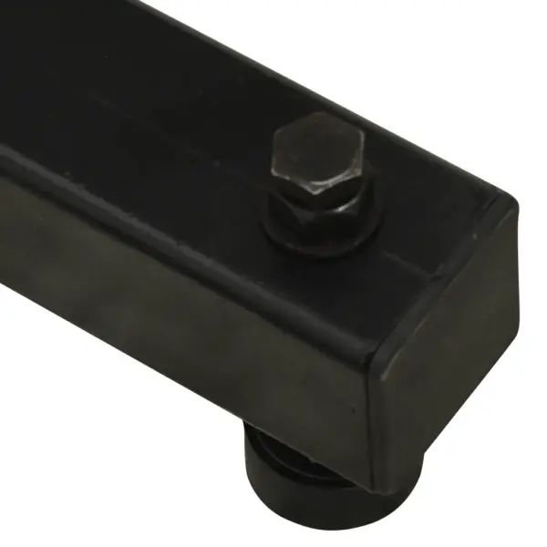 Reguleeritav terasest puidutreipingi alus, must, pikkus 565–930 mm – 6