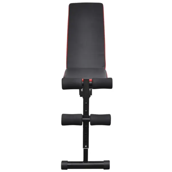 Reguleeritav treeningpink kangi ja hantlikomplektiga, 60,5 kg, must-punane, terasraam – 5