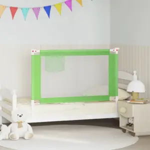 Reguleeritav voodipiire väikelapse voodile, roheline, 120 cm