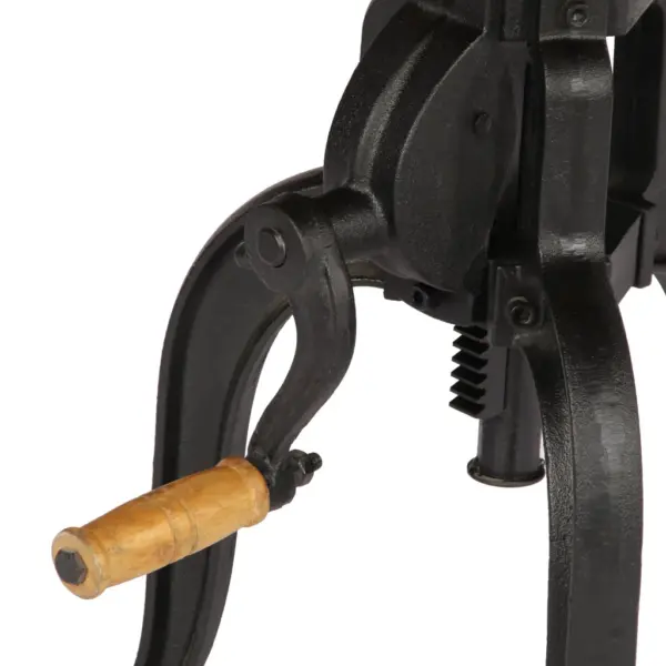 Reguleeritava kõrgusega lisalaud taastatud puidust ja malmist, 45 x 45–62 cm – 5