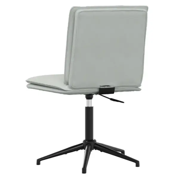 Reguleeritava kõrgusega söögitoolid, 2 tk, helehall samet, metallraam, 44 x 50 x 74–84 cm – 6