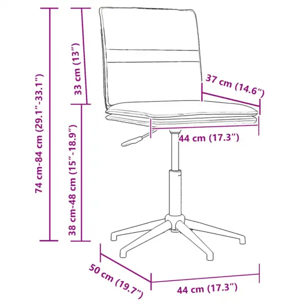Reguleeritava kõrgusega söögitoolid, 2 tk, helehall samet, metallraam, 44 x 50 x 74–84 cm – 10