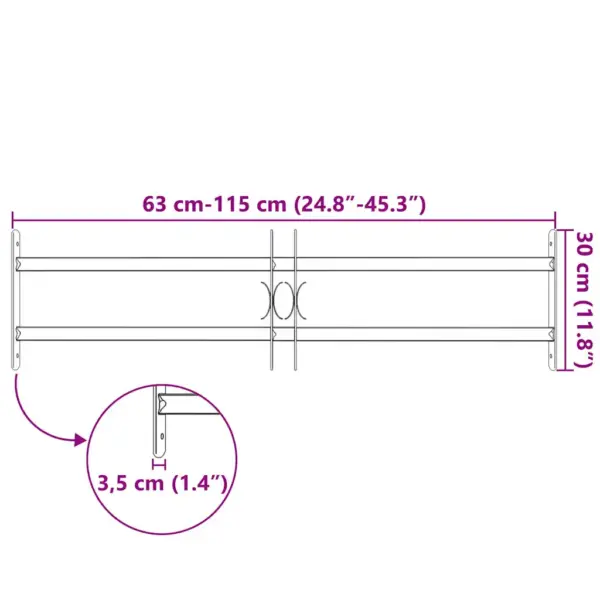 Reguleeritavad akende turvatrellid kahe ristlatiga, tsingitud teras, hõbedane, 300 x 700–1050 mm – 7